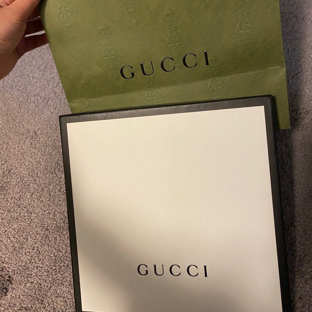 Authentic Gucci Box Bag and Card